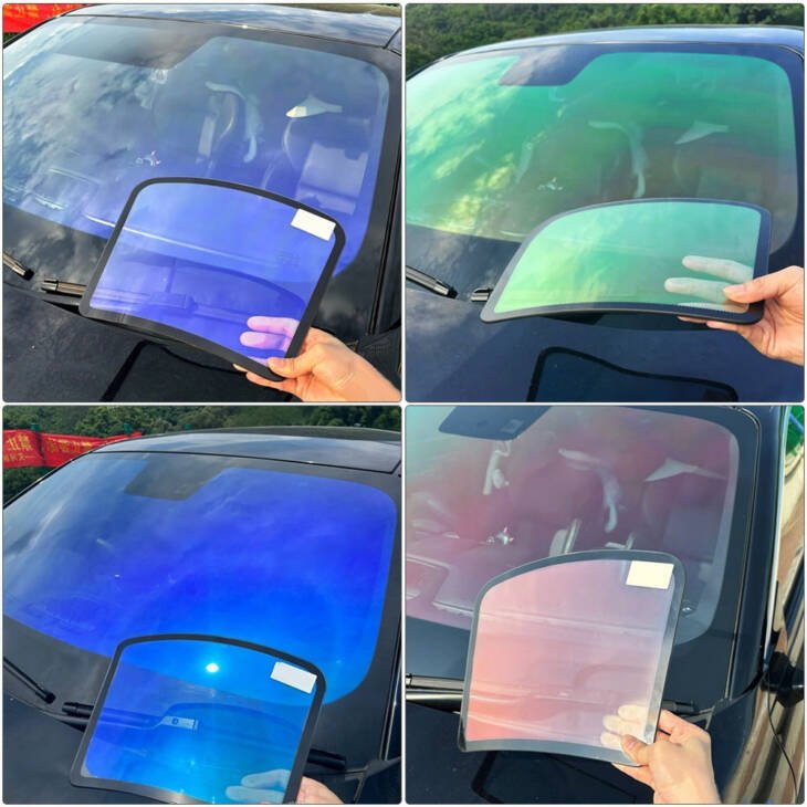 Korea SKC Material Red Blue Green Purple Nano Ceramic Chameleon Tint Film - Image 3