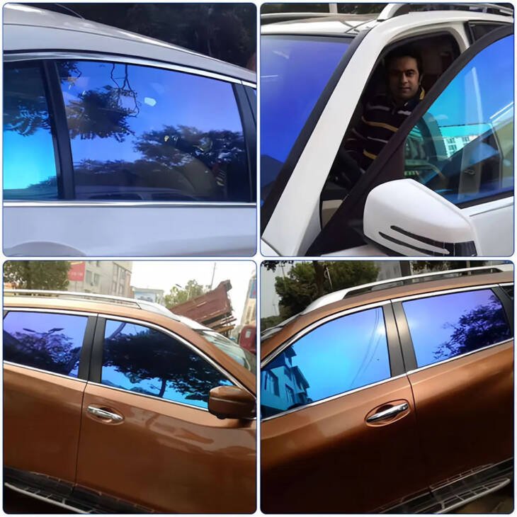 Korea SKC Material Red Blue Green Purple Nano Ceramic Chameleon Tint Film - Image 6